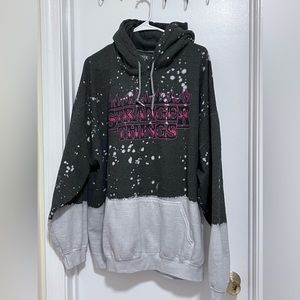 Stranger Things Logo Dip-Dye Hoodie
